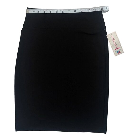 Sweet Black Stretch Bodycon Mini Skirt - XS - Picture 3 of 4